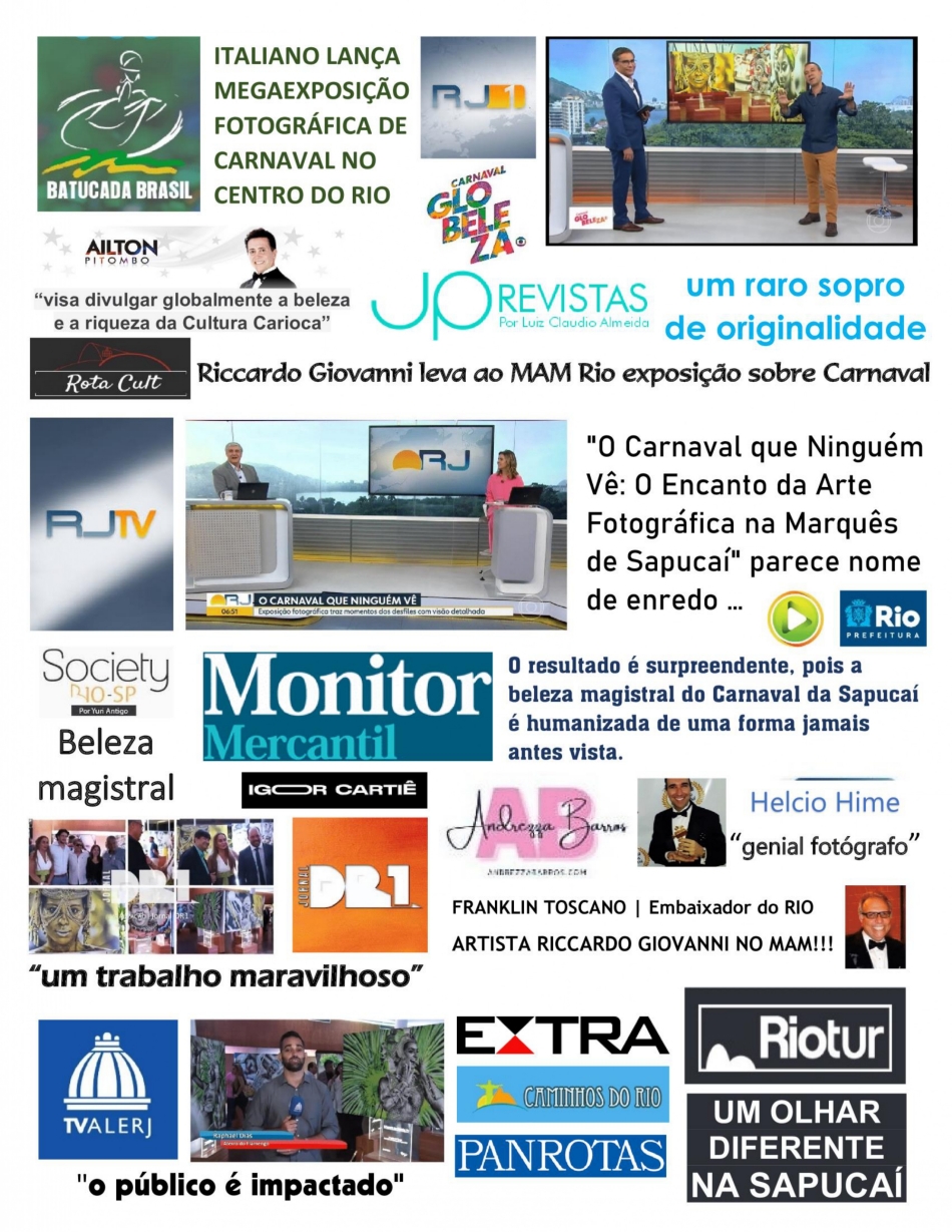 "O CARNAVAL QUE NINGUÉM VÊ”  Riccardo Giovanni